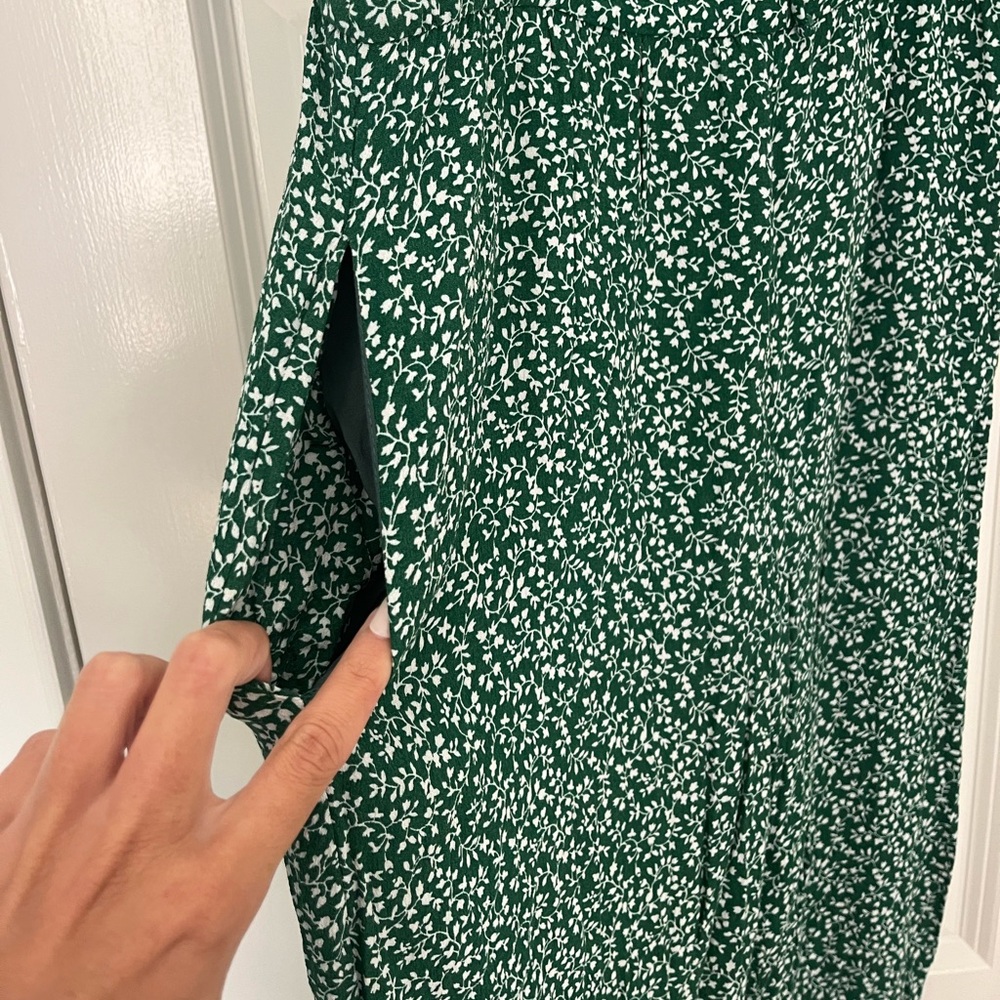Anthropologie First Monday Green Floral Jumpsuit - Picture 9 of 14